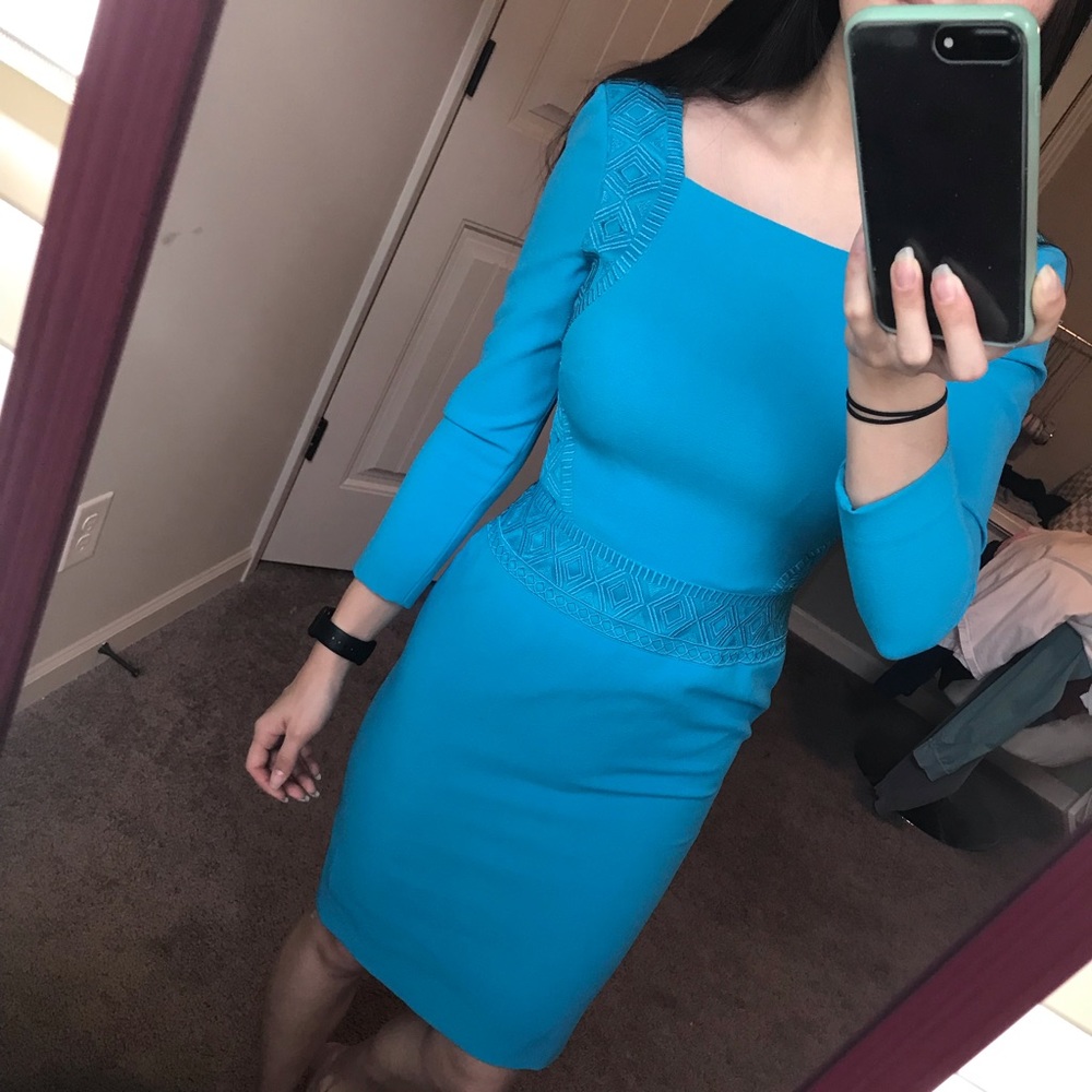 Bright Blue Long Sleeve Antonio Melani Dress